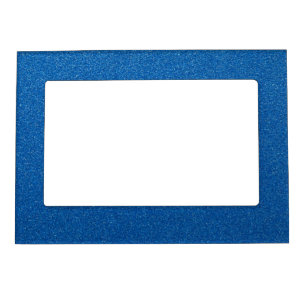 Blue Glitter, Sparkle, Glitter Background Magnetic Frame