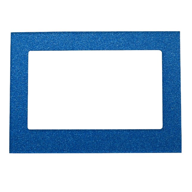 Blue Glitter, Sparkle, Glitter Background Magnetic Frame (Front)