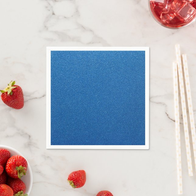Blue Glitter, Sparkle, Glitter Background Napkins (Insitu)