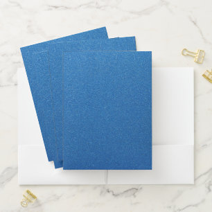 Blue Glitter, Sparkle, Glitter Background Pocket Folder