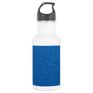 Blue Glitter, Sparkle, Glitter Background Stainless Steel Water Bottle