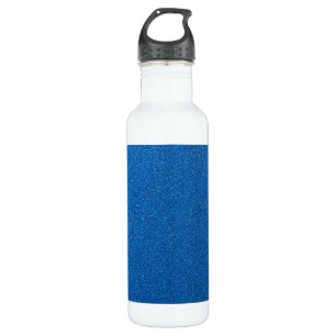 Blue Glitter, Sparkle, Glitter Background Stainless Steel Water Bottle
