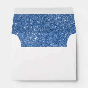 Blue Glitter Sparkles Envelope