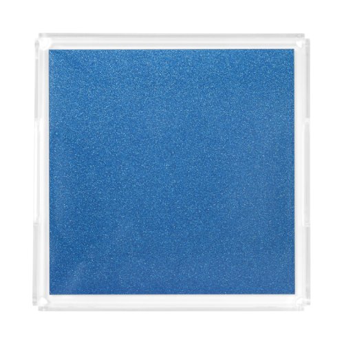 Blue Glitter Sparkly Glitter Background Acrylic Tray