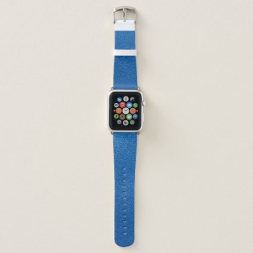 Blue Glitter Sparkly Glitter Background Apple Watch Band