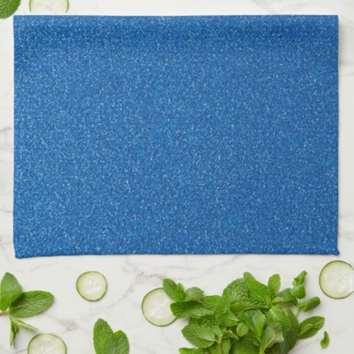 Blue Glitter Sparkly Glitter Background Kitchen Towel