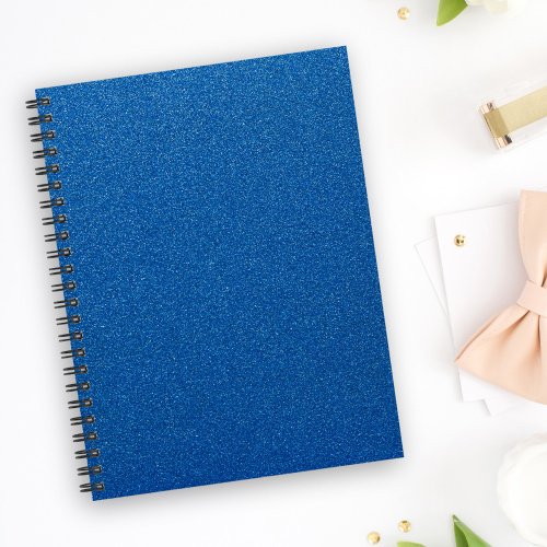 Blue Glitter Sparkly Glitter Background Notebook