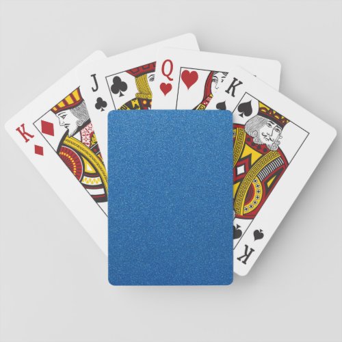 Blue Glitter Sparkly Glitter Background Playing Cards