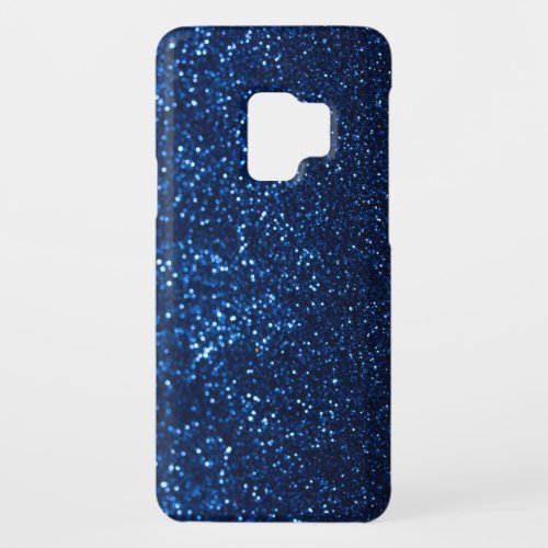 Blue Glitter Texture Festive Sparkle Case_Mate Samsung Galaxy S9 Case