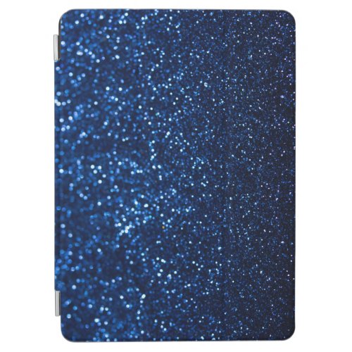 Blue Glitter Texture Festive Sparkle iPad Air Cover