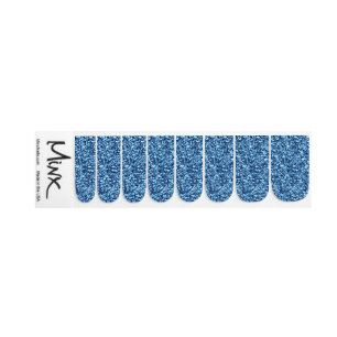 Blue Glitters NailArt Minx Nail Art