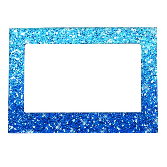 Blue Glitters Sparkles Texture Picture Frame
