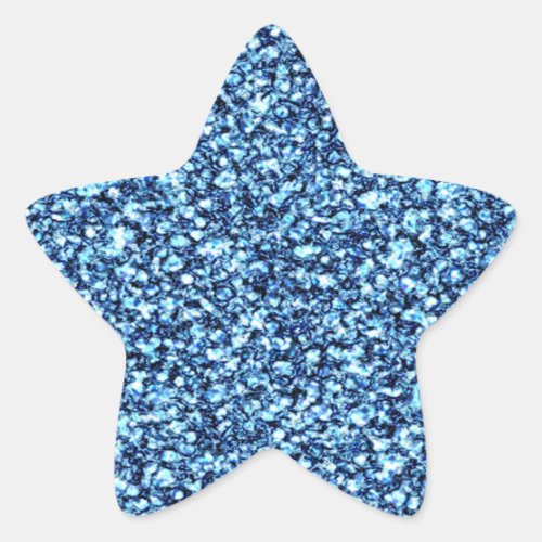 Blue Glitters Sticker