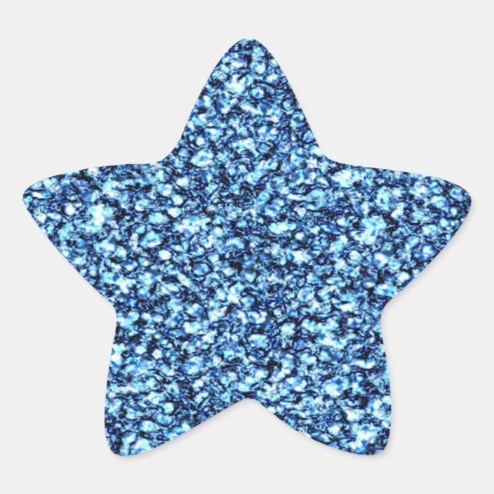 Blue Glitters Sticker