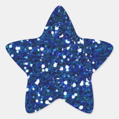 Blue Glitters Sticker