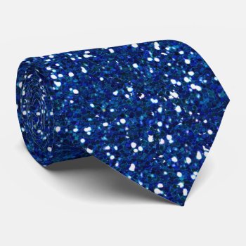 Blue Glitters Tie by stopnbuy at Zazzle