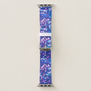 Blue glittery sparkles apple watch band
