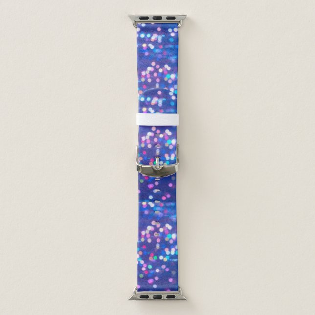 Blue glittery sparkles apple watch band (Band)