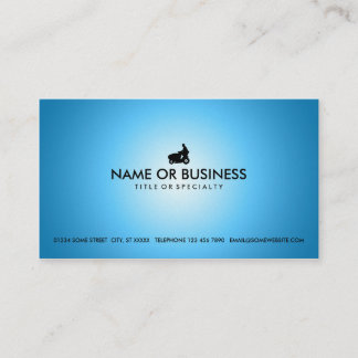 blue glow commercial lawn care business card