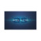 Blue Glow Grunge Monogram Trainer Business Card