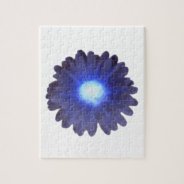 Blue Glow Marigold Puzzle (Vertical)