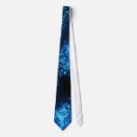 Blue Glow Music Notes Pattern Tie at Zazzle