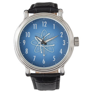 Blue Glowing Atom | Geek Watch