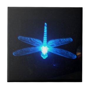 Blue Glowing Dragonfly  tile
