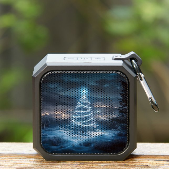 Blue Glowing Winter Night Christmas Tree Bluetooth Speaker (Insitu(Outdoor))
