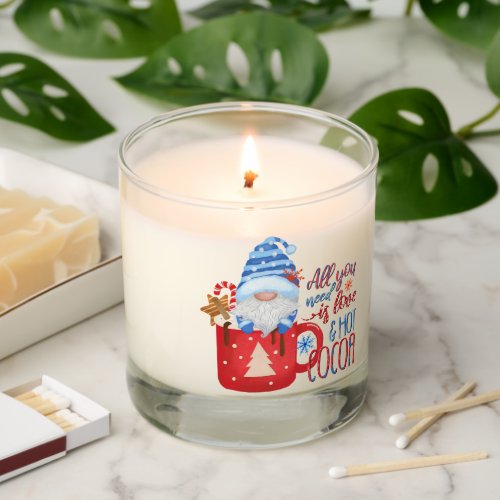 Blue Gnome All You Need Is Love and Hot Cocoa Scented Candle
