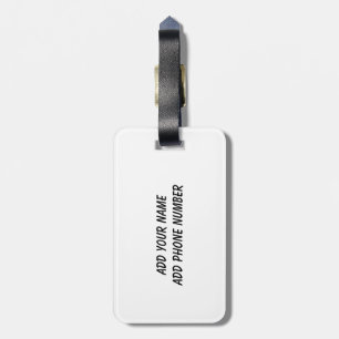 Blue Go Team Cheerleader Luggage Tag