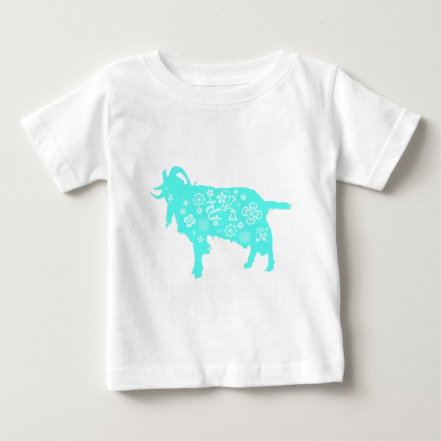 Blue Goat Chinese New Year BabyT-shirt Baby T-Shirt (Front)