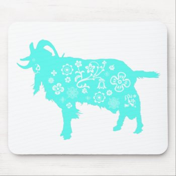 Blue Goat Vietnamese Chinese Year Zodiac Mousepad by 2015_year_of_ram at Zazzle