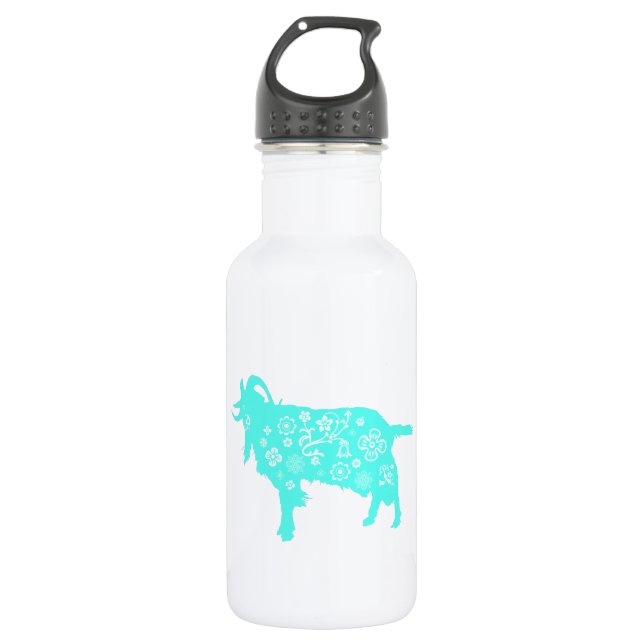 Blue Goat Vietnamese Chinese Year Zodiac W Bottle3 Water Bottle (Front)