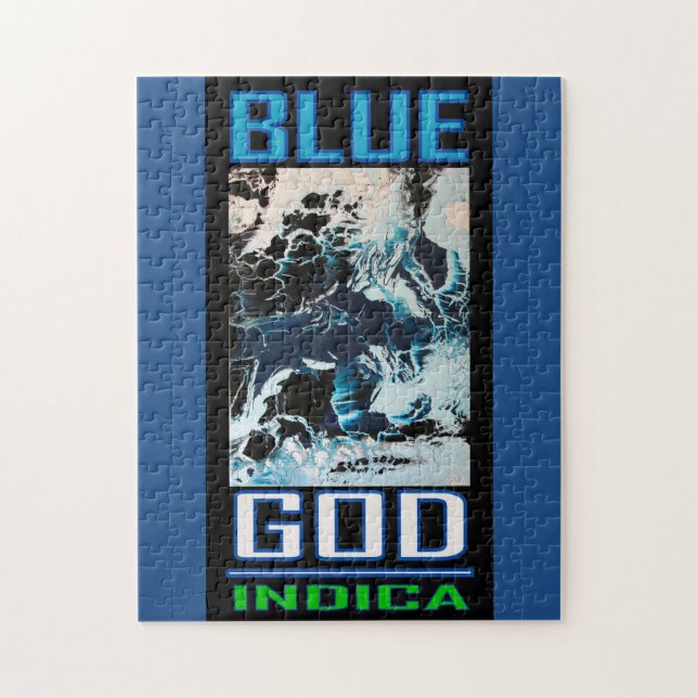 BLUE GOD INDICA JIGSAW PUZZLE (Vertical)