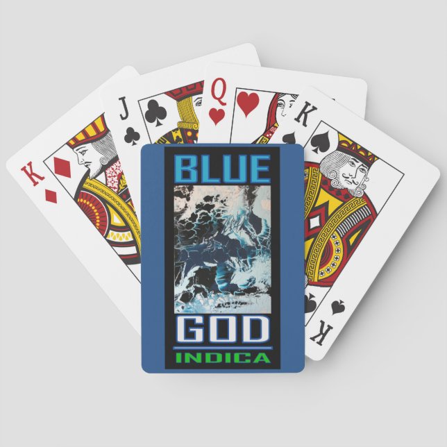 BLUE GOD INDICA POKER CARDS (Back)