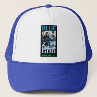 BLUE GOD INDICA TRUCKER HAT