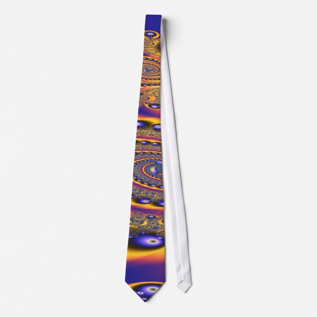 Blue Gold 3 Neck Tie (Front)