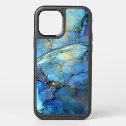 blue gold abstract scifi orb earth OtterBox symmetry iPhone 12 pro case