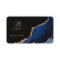 Blue Gold Agate Geode Makeup Artist Business Card