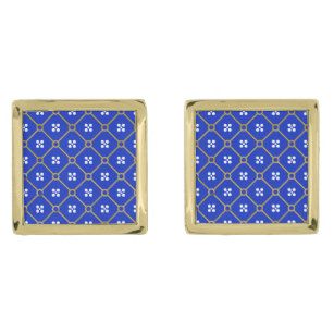 LV VL Victorian Monogram Silver or Gold Cufflinks