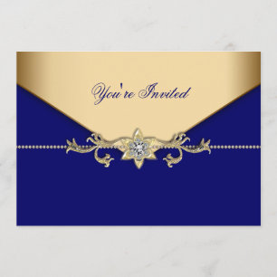 Blue Gold Blue Corporate Party Event Template