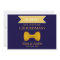 Blue & Gold Bow Will you be my Groomsman?