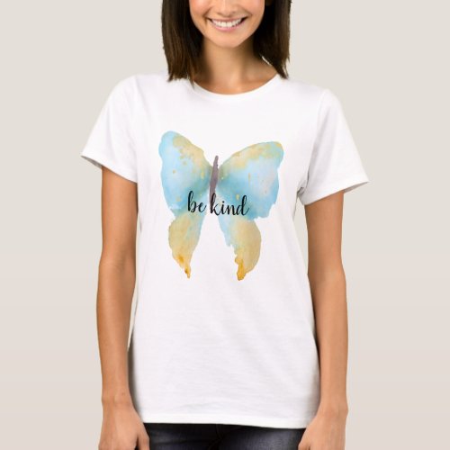 Blue Gold Butterfly inspiration T_Shirt