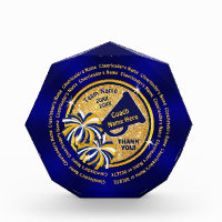 Blue, Gold, Cheerleading Coach Gifts, Personalized