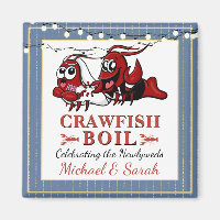 Blue Gold Crawfish Boil Newlywed or Engagement