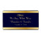 Blue & Gold Custom Wedding Mini Wine Labels