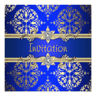 Sapphire Blue White Fl Wedding Invitations Zazzle Navy Orange Red Brown Fall Leafy Vine Pocketfold Wedding Invitations