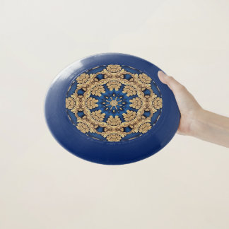 Blue Gold Decorative Frisbee