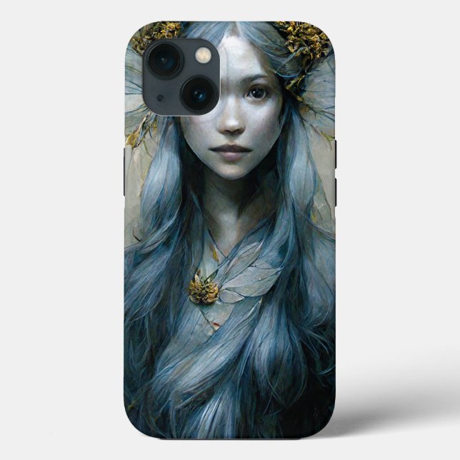 Blue Gold Fairy Fantasy Art Case-Mate iPhone Case (Back)